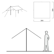 Telo per tenda Easy Camp Norddal Tarp 3 x 3 m