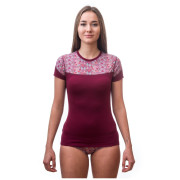 Maglietta sportiva da donna Sensor Merino Impress (short sleeve)