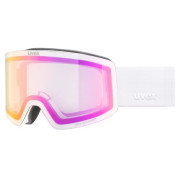 Occhiali da sci Uvex Provoqe V bianco WHITE MATT DL/PINK-CLEAR S0-2
