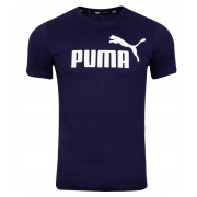 Maglietta da uomo Puma ESS Logo Tee blu scuro Blue