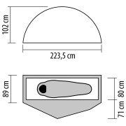 Tenda ultraleggera NEMO Equipment Dragonfly OSMO Bikepack 1P