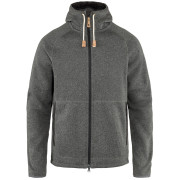 Felpa da uomo Fjällräven Övik Fleece Hoodie M grigio scuro Dark Grey