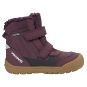 Stivali invernali per bambini Viking Outdoor Footwear Spruce Barefoot Warm GTX 2V Wine bordeaux Wine