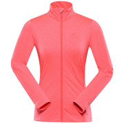 Felpa tecnica da donna Alpine Pro Golla rosa/bianco diva pink