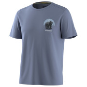 Maglietta funzionale da uomo Smartwool Men's Lunar Bear Active Short Sleeve Graphic Tee blu scuro NIGHTFALL BLUE