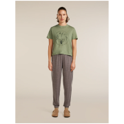 Maglietta da donna Icebreaker Merino 150 Tech Lite SS Crop Tee Seed Story