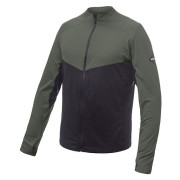 Felpa da uomo Sensor Coolmax Thermo Celozip nero/verde Černá/OliveGreen