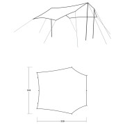 Annesso alla tenda Outwell Canopy Tarp M