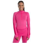 Maglietta sportiva da donna Icebreaker W ZoneKnit 260 LS Half Zip rosa Tempo/Electron Pink/Cb