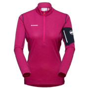 Felpa tecnica da donna Mammut Aenergy Light ML Half Zip Pull Women rosa pink/marine