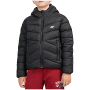 Giacca invernale per ragazzi 4F Down Jacket M0913 Deep Black nero Deep Black