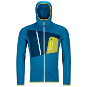 Felpa da uomo Ortovox Fleece Grid Hoody M 2023 azzurro Heritage Blue