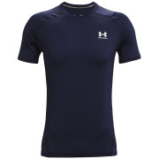 Maglietta da uomo Under Armour HG Armour Fitted SS blu scuro MidnightNavy//White