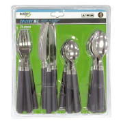 Set di posate Bo-Camp Cutlery set 24 pieces grigio Grey