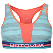 Reggiseno sportivo Ortovox 185 Rock'N'Wool Sport Top azzurro IceWaterfall