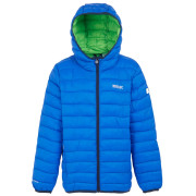 Giacca invernale per bambini Regatta Junior Hooded Marizion Aviator Blue blu Aviator Blue Wild Lime