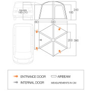 Tenda per minibus Vango Airhub Hexaway II Low