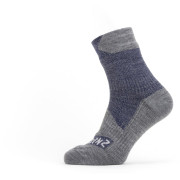 Calzini impermeabili SealSkinz Bircham grigio/blu Navy Blue/Grey Marl