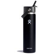 Borraccia termica Hydro Flask Wide Flex Straw Cap 24 oz nero black