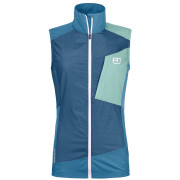 Gilet da donna Ortovox Windbreaker Vest W blu Petrol Blue