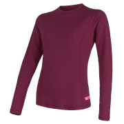 Maglietta da donna Sensor DF Merino Wool dl.r. viola Lilla