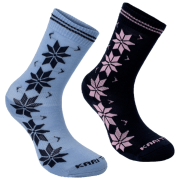 Calzini da donna Kari Traa Vinst Wool Socks 2Pk blu roy