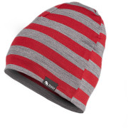 Berretto Zulu Cap Merino rosso/grigio StrapeRedGrey