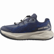 Scarpe da bambino Salomon Aero Grvl Wp J Maritime Blue-Silver Cloud-Bluing
