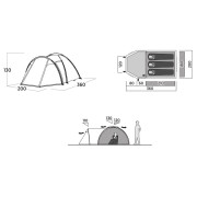 Tenda da trekking Easy Camp Lomsdal 3