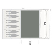 Tappeto per tenda Outwell Cozy Carpet Florida / Alabama 6 Air