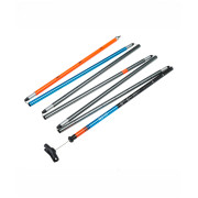Sonda da valanga Ortovox Probe Alu 280 blu/arancio Silver