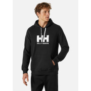 Felpa da uomo Helly Hansen Hh Logo Hoodie nero Black