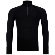 Felpa funzionale da uomo Ortovox 230 Competition Zip Neck nero BlackRaven