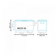Frigorifero a compressore Mestic Coolbox Compressor MCCP-35 AC/DC