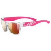 Occhiali per bambini Uvex Sportstyle 508 rosa Clear Pink/Mir. Red