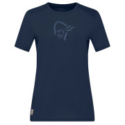 Maglietta da donna Norrona femund equaliser merino T-shirt blu scuro Indigo Night