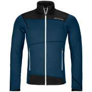 Giacca in pile da uomo Ortovox Fleece Light Jacket M blu/nero Deep Ocean
