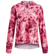 Felpa da donna Under Armour Rival Terry Print Hoodie rosa Pace Pink/White