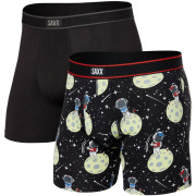 Boxer Saxx Daytripper Boxer Brief Fly 2Pk nero/blu black hole putt/black