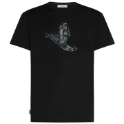 Maglietta da uomo Icebreaker Merino 150 Tech Lite Skiing Yeti nero Black