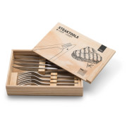Set di posate Höfats Steaktools argento silver