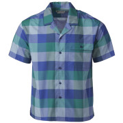 Camicia da uomo Marmot Muir Camp Novelty SS blu/verde Trail Blue Charlie Plaid