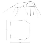 Annesso alla tenda Outwell Canopy Tarp L