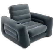 Sedia gonfiabile Intex Pull-out Chair grigio scuro grey