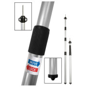 Palo della tenda telescopico Bo-Camp Telescopic 106 - 280 cm argento Zilver