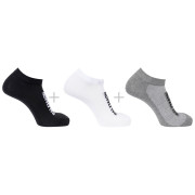 Calze Salomon Everyday Lite Low 3-Pack nero/grigio Black / White / Frost Gray