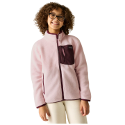 Felpa sportiva per bambini Regatta Junior Frankie Warm Fleece Pink Haze/Fig