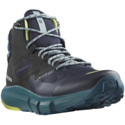 Scarpe da trekking da uomo Salomon Predict Hike Mid Gore-Tex blu Dark Sapphire / Blue Ashes / Sunny Lime