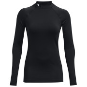 Maglietta da donna Under Armour Authentics Mockneck nero Black/White