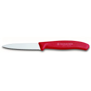 Coltello per verdure Victorinox lama ondulata 8 cm rosso